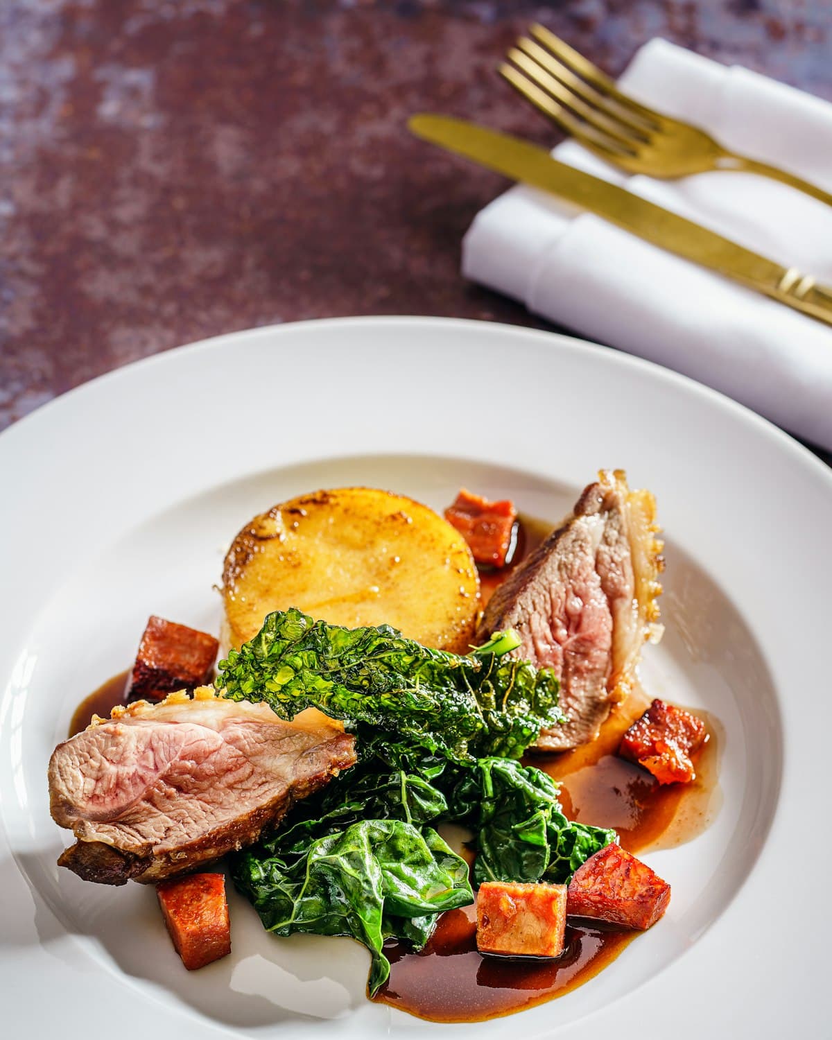 Magret de canard roti