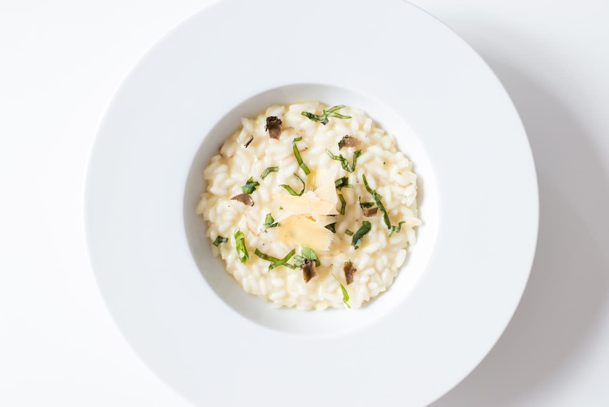 Risotto cremeux aux champignons